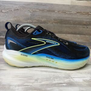 Brooks Glycerin 22 Men's Size 9.5 Black Blue Yellow Running Shoes Sneakers Shoes